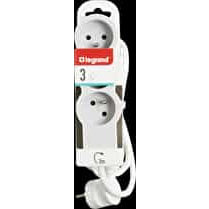 Legrand, Multiprise standard 3 prises gris 3m
