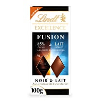 Lindt, Chocolat Excellence Fusion noir 85% aux cristaux de fleur de sel