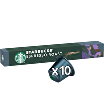 Starbucks, Café capsule espresso roast décaféiné intensité 11  x10