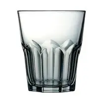 Carrefour, Gobelet bas transparent gris 26cl