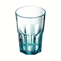 Carrefour, Gobelet haut transparent bleu agadir 30cl