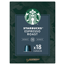 Starbucks, Café capsules espresso roast intensité 11   x18
