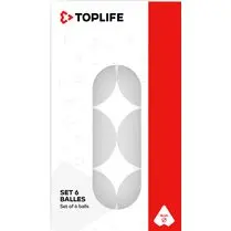 TOPLIFE, Balles de tennis de table blanches
