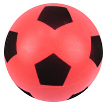 SPORT AND FUN, Ballon football mousse rouge 12 cm