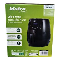 BISTRO CHEF, Air fryer 1400W, 4,5L, noir