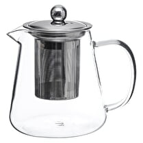 Votre rayon propose, Théière en verre avec filtre argenté 0,8l
