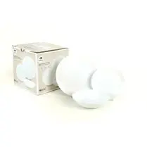 Carrefour, Service vaisselle faïence 18 pièces blanc