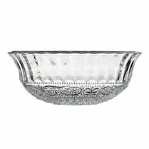 Carrefour, Coupelle transparente baroque diamètre 13.5cm