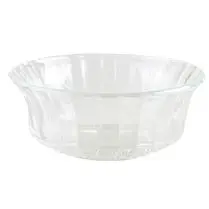 Carrefour, Saladier verre transparent baroque