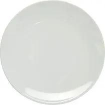 Carrefour, Assiette à dessert blanche diamètre 20cm
