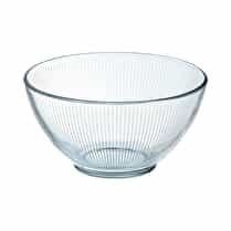 Luminarc, Bol Transparent en Verre 13,2cm Stripy 50cl