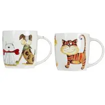 Votre rayon propose, Mug porcelaine enfant chat/chien 35cl