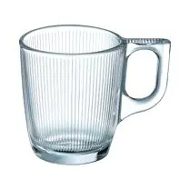 Luminarc, Tasse Transparente en Verre expresso stripy 9cl