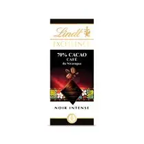 Lindt, Tablette chocolat 70% Cacao & Café du Nicaragua