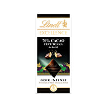 Lindt, Tablette Chocolat  70% Cacao Fève Tonka du Brésil