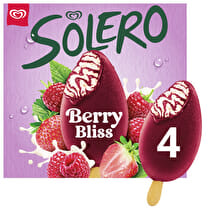 SOLERO, Bâtonnets berry bliss framboise fraise