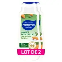 Monsavon, Douche Surgras amande douce et lait