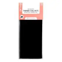PRIMA, Réparation thermo-collante tissu noir 12x45cm