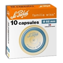 Le parfait, Capsule Familia Wiss 82mm - le lot de 10