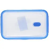 Carrefour, Boîte en plastique, couvercle à clips et valve