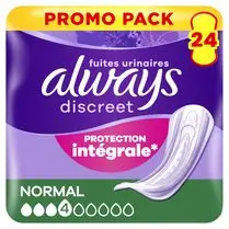 Always, Serviettes hygiéniques fuites urinaires Normal