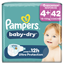 Pampers, Couches bébé  Baby dry T4+