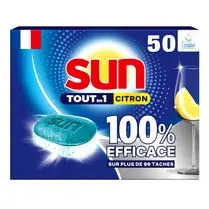 Sun, Tablettes Tout en 1 citron - x 50