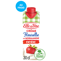 Elle & Vire, Crème fleurette de Normandie Entière 30% M.G