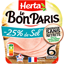 Herta, Jambon Le bon Paris Conservation sans nitrite