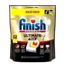 Finish, Tablettes lave-vaisselle Ultimate + citron - x 32