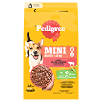 Pedigree, Croquettes mini chien adulte boeuf légumes