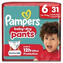 Pampers, Couches pants T6 - Géant