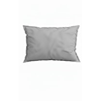 TEX HOME, Taie doreiller 100 % coton bio gris 50x70cm