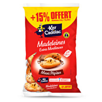 Ker Cadelac, Madeleines  Extra moelleuses pépites chocolat  - 525g + 15% offert