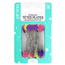 PRIMA, Lot de 50 épingles en acier têtes plates