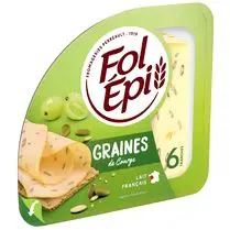 Fol épi, Fromage en tranches Graines de courge - 6 tranches