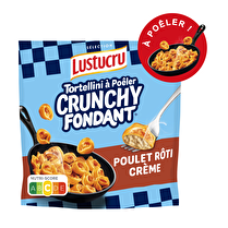 Lustucru, Tortellini à poêler Crunchy Fondant poulet rôti crème