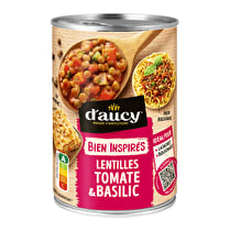 D'aucy, Lentilles tomate & basilic