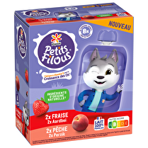 Yoplait, Gourdes fraise et pêche petits filous