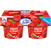 Le petit basque, Yaourt fruité de brebis à la fraise