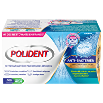 POLIDENT, Nettoyant appareils dentaires anti bactériien x108