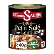 William Saurin, Petit salé aux lentilles carottes & oignons