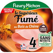 Fleury michon, Jambon le supérieur fumé au bois de chêne conservation sans nitrite