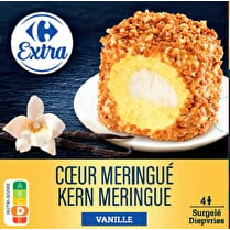 Carrefour, ôme glace vanille coeur meringue