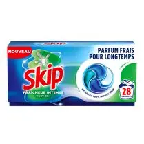Skip, Lessive capsules tout en 1 Fraîcheur intense