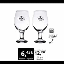 S. CHABAL, Verres à bière 57cl Angelina x2