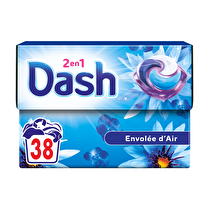 Dash, Capsules lessive  2 en 1  Envolée d'air - x 38