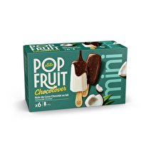Pop Fruit, Bâtonnets noix de coco chocolat au lait