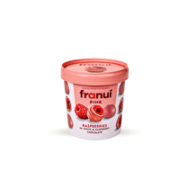 FRANUI, Framboises enrobées chocolat blanc et framboise