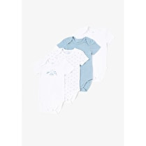 Tex baby, Bodies bébé coloris océan manches courtes taille 12 mois x4